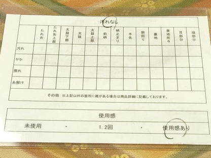 平和屋着物◎六通柄袋帯　舞花　金糸　正絹　逸品　DABA6231op