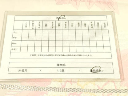 平和屋着物◎六通柄袋帯　唐織　牡丹　銀糸　正絹　逸品　DABA6247op