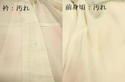 平和屋着物■長襦袢　無双仕立て　草花　暈し染め　正絹　逸品　DABA6271op