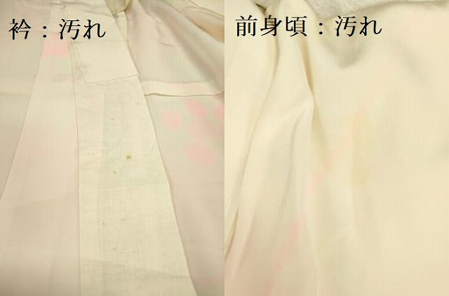 平和屋着物■長襦袢　無双仕立て　草花　暈し染め　正絹　逸品　DABA6271op