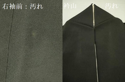 平和屋着物■豪華黒留袖　風景花松文　暈し染め　金彩　正絹　逸品　DABA6286op