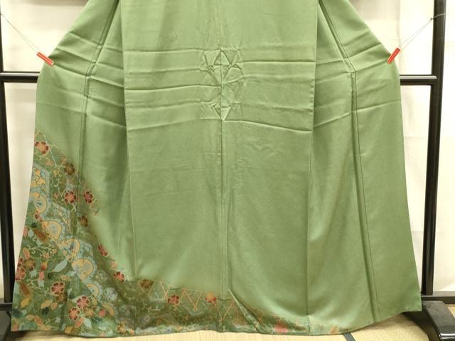 平和屋着物■訪問着　立波草花文　暈し染め　金彩　正絹　逸品　DABA6366op