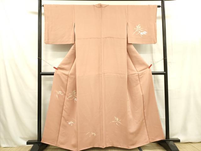 平和屋着物■訪問着　草花　金銀糸　正絹　逸品　DABA6386op