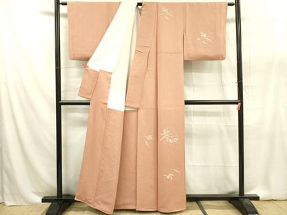 平和屋着物■訪問着　草花　金銀糸　正絹　逸品　DABA6386op