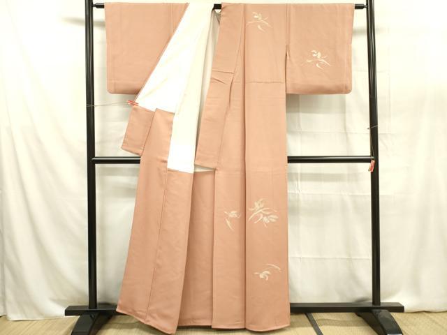平和屋着物■訪問着　草花　金銀糸　正絹　逸品　DABA6386op