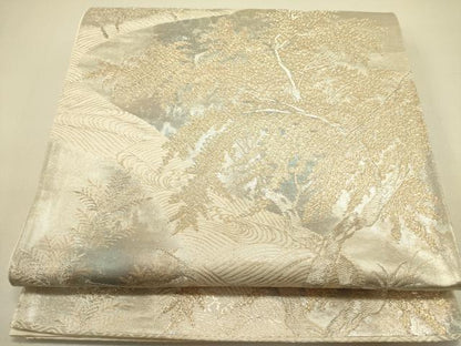 平和屋着物◎六通柄袋帯　京洛錦　二重引箔　金糸　正絹　逸品　DABA6428op