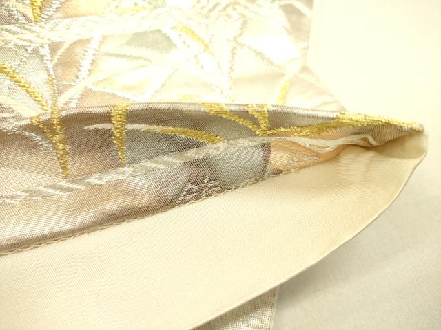 平和屋着物◎六通柄袋帯　唐織　古都の四季　錦引箔　金銀糸　正絹　逸品　DABA6433op