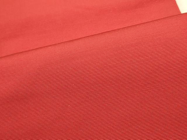 平和屋着物◎本場筑前博多織　両面　半幅帯　弁柄色×山吹茶色　正絹　逸品　DABA6442op