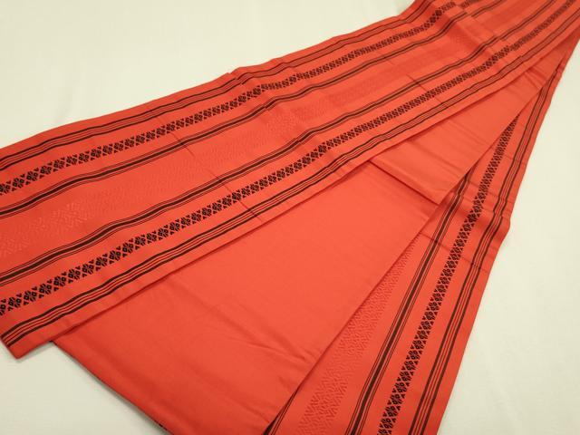平和屋着物◎本場筑前博多織 半幅帯 献上 正絹 逸品 DABA6586op