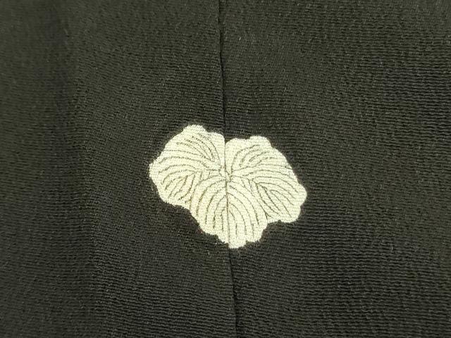 平和屋着物■豪華黒留袖　霞草葉文　金彩　正絹　逸品　DABA6611op