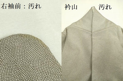 平和屋着物■江戸小紋 鮫小紋柄 正絹 逸品 DABA6634op