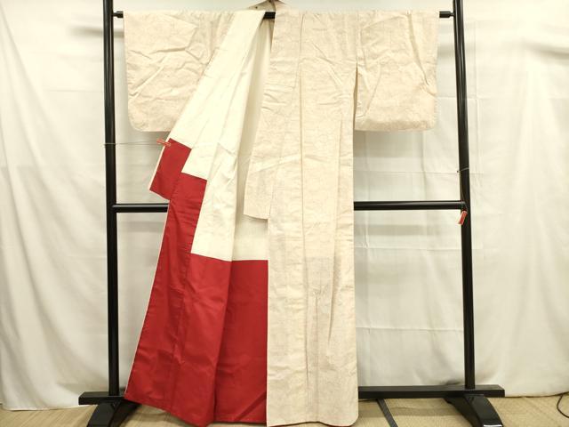 平和屋着物■上質な紬　蜀江花文　正絹　逸品　DABA6714op