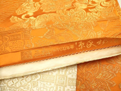 平和屋着物◎両面 全通柄袋帯 源氏物語 金糸 正絹 逸品 DABA6745op