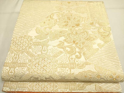 平和屋着物◎両面 全通柄袋帯 源氏物語 金糸 正絹 逸品 DABA6745op