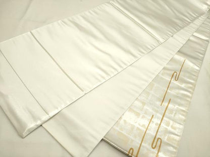 平和屋着物◎太鼓柄袋帯 器物文様 金彩 正絹 逸品 DABA6747op