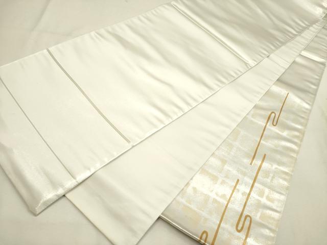 平和屋着物◎太鼓柄袋帯 器物文様 金彩 正絹 逸品 DABA6747op