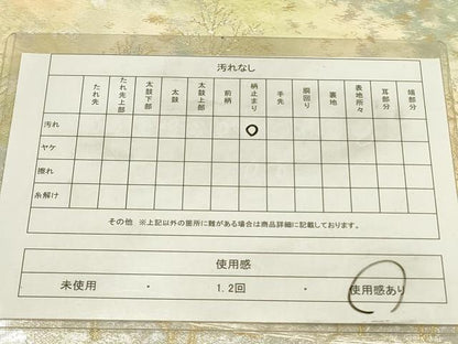 平和屋着物◎六通柄袋帯　風景文　金銀糸　引箔　正絹　逸品　DABA6770op
