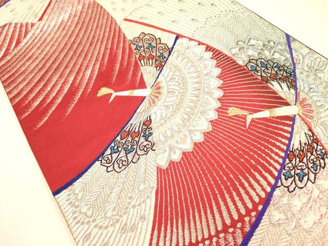 平和屋着物◎六通柄袋帯　飛鳥文　金銀糸　正絹　逸品　DABA6957op