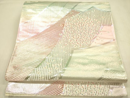 平和屋着物◎六通柄袋帯　唐織　舞蝶文　正絹　逸品　DABA6958op