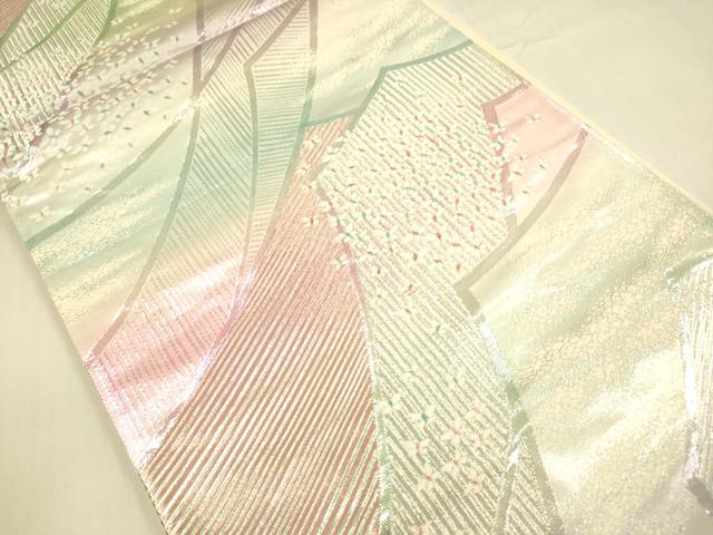 平和屋着物◎六通柄袋帯　唐織　舞蝶文　正絹　逸品　DABA6958op