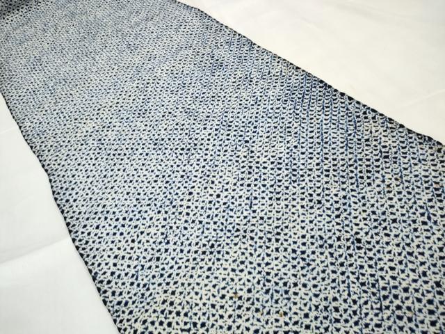 平和屋着物∴夏物 男性 浴衣 有松鳴海絞り 反物 着尺 三浦絞り 松坂屋扱い