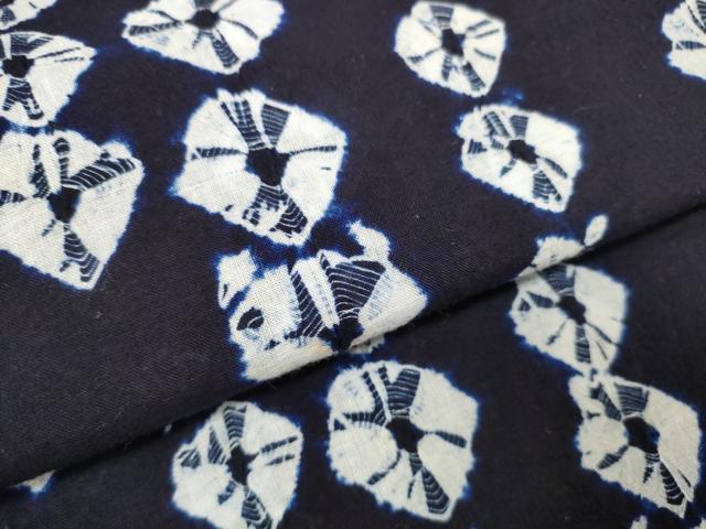 平和屋着物∴夏物 浴衣 有松鳴海絞 反物 着尺 蜘蛛絞り 立涌文 綿 逸品 未使用 DABA7017zzz