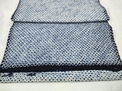 平和屋着物∴夏物 浴衣 有松鳴海絞 反物 着尺 三浦絞り 綿 逸品 未使用 DABA7026zzz