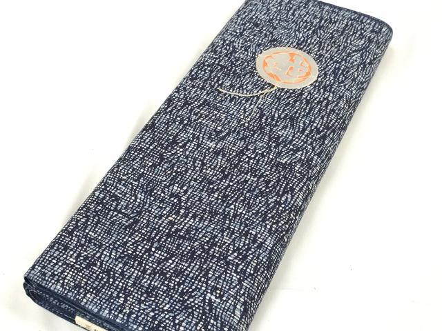 平和屋着物∴夏物 男性 浴衣 反物 着尺 芝格子 三越扱い 綿 逸品 未使用 DABA7032zzz
