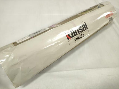 平和屋着物∴夏物 世界的ファッションデザイナー 山本寛斎 kansaiブランド 浴衣 反物 着尺 杜若に蜻蛉 綿 逸品 未使用 DABA7037zzz