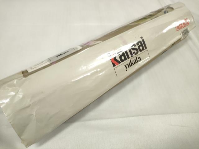 平和屋着物∴夏物 世界的ファッションデザイナー 山本寛斎 kansaiブランド 浴衣 反物 着尺 杜若に蜻蛉 綿 逸品 未使用 DABA7037zzz