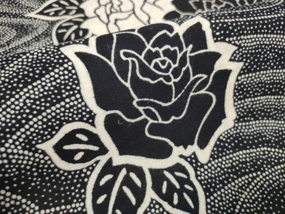 平和屋着物∴夏物 浴衣 反物 着尺 東京本染 秀峰浴衣 薔薇 バラ 綿 逸品 未使用 DABA7040zzz