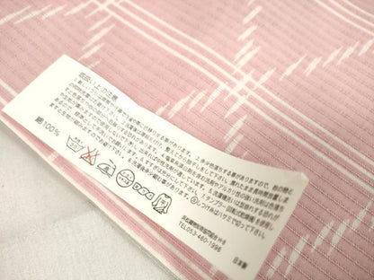 平和屋着物∴夏物 浴衣 反物 着尺 撫子 綿 逸品 未使用 DABA7083zzz