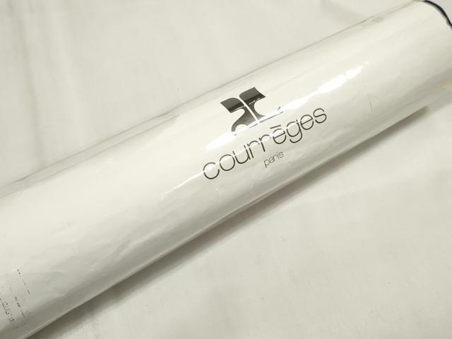 平和屋着物∴夏物 浴衣・小紋兼用 反物 着尺 courreges クレージュ フルーツ柄 果物 洗える着物 未使用 DABA7085zzz