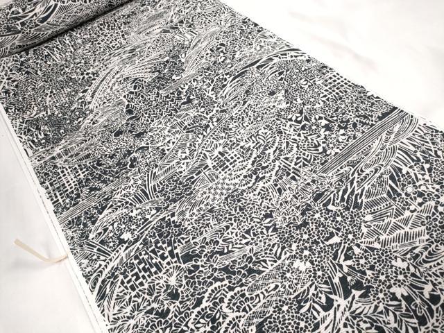 平和屋着物＊夏物 小紋 反物 着尺 絽 本場加賀染 友禅 流水風景花