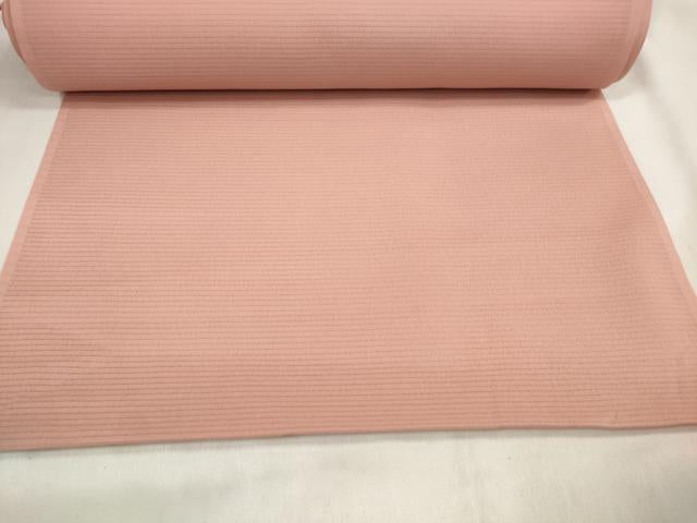 平和屋着物＊夏物 色無地 反物 着尺 絽 薄紅色 洗える着物 未使用