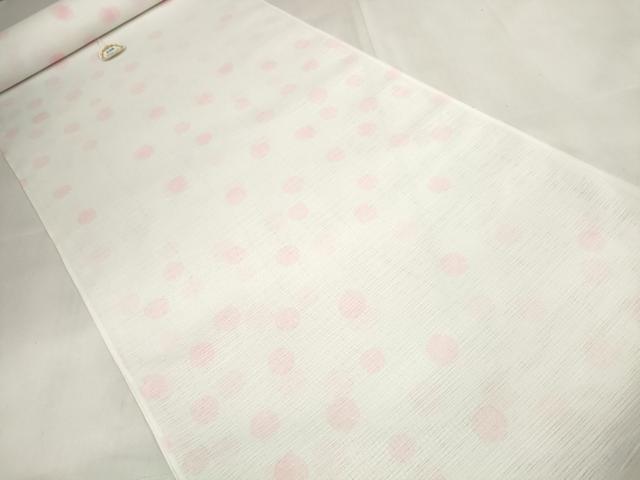 平和屋着物＊夏物　長襦袢　反物　着尺　変則絽　鈴　東レシルック　洗える着物　未使用　DABA7095zzz
