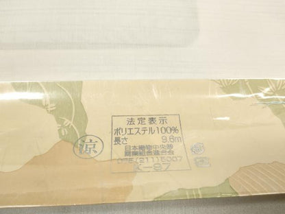 平和屋着物＊夏物 長襦袢 反物 着尺 絽ちぢみ 生成り色 セオ・アルファ 洗える着物 未使用 DABA7096zzz