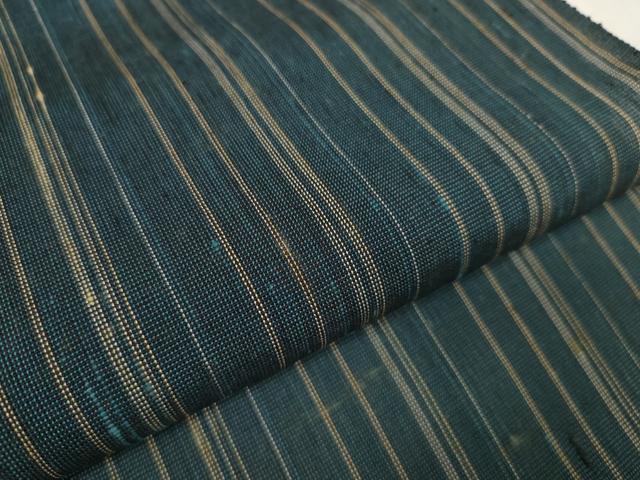 平和屋着物＊夏物 紗紬 反物 着尺 みちのく織 粋紗 間道 小島