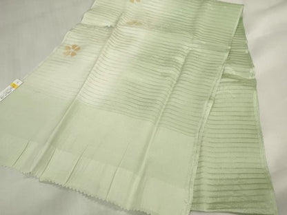 平和屋着物＊夏物 和装小物 帯締め・帯揚げセット 絽 桔梗地紋 撫子 組紐 銀糸 全て正絹 逸品 未使用 DABA7121zzz