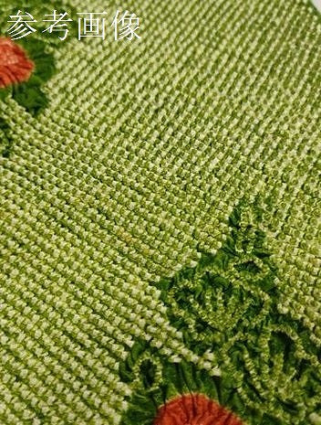 平和屋着物●和装小物　帯締め・帯揚げセット　振袖用　総絞り　草花文　金彩　丸組　金糸　逸品　未使用　DABA7126zzz
