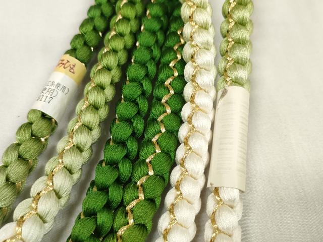 平和屋着物●和装小物　帯締め・帯揚げセット　振袖用　総絞り　草花文　金彩　丸組　金糸　逸品　未使用　DABA7126zzz