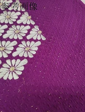 平和屋着物●和装小物　帯締め・帯揚げセット　振袖用　刺繍　花菱　丸組　金糸　逸品　DABA7157zzz