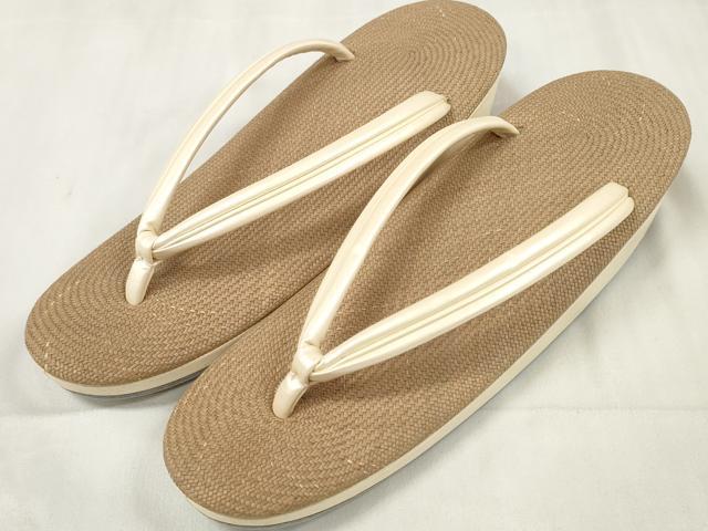 平和屋着物＊夏物 和装小物 パナマ草履 履物 きくこのみ 逸品 未使用 DABA7161zzz