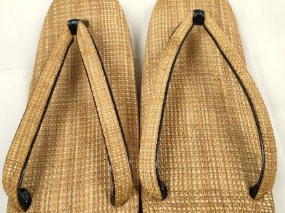 平和屋着物●和装小物　和装草履　履物　しなふ　出羽の織座　箱付き　逸品　未使用　DABA7165zzz