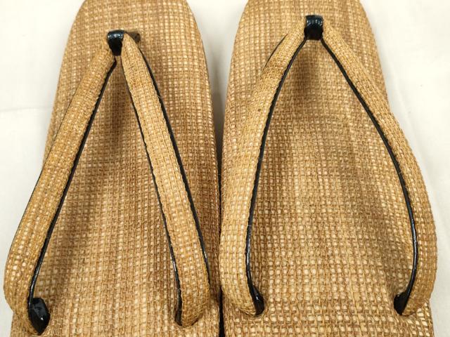 平和屋着物●和装小物　和装草履　履物　しなふ　出羽の織座　箱付き　逸品　未使用　DABA7165zzz