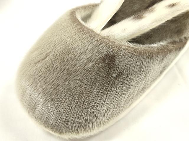 平和屋着物●和装小物　和装草履　防寒草履　防雪草履　アザラシ　あざらし　箱付き　逸品　未使用　DABA7168zzz 平和屋着物○和装小物 和装草履 防寒草履 防雪草履 アザラシ あざらし