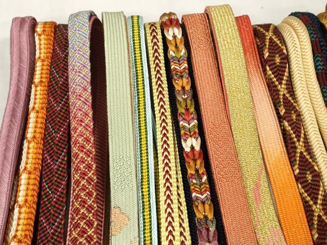 平和屋着物○和装小物 帯締め20本セット 高麗組 笹浪組 冠