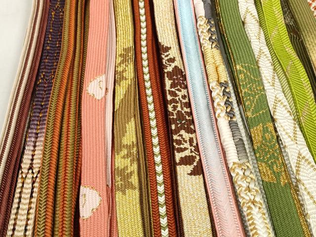 平和屋着物○和装小物 帯締め20本セット 手組紐 高麗組 唐組