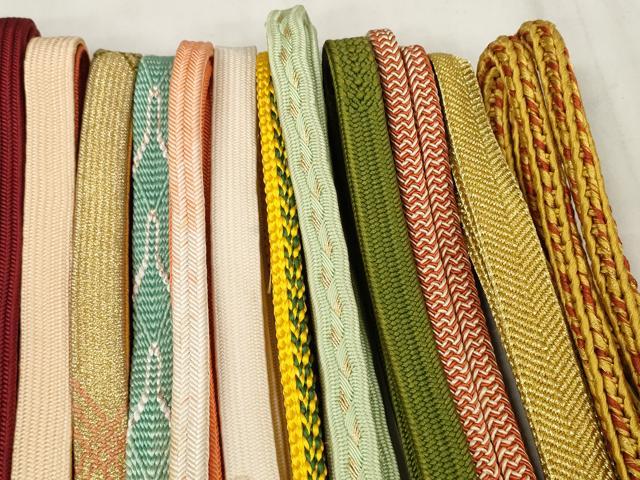 平和屋着物○和装小物 帯締め20本セット 高麗組 笹浪組 冠