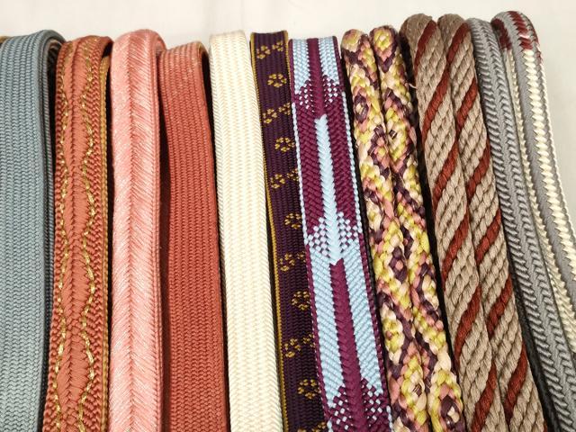 平和屋着物○和装小物 帯締め10本セット 雅流 手組紐 組紐